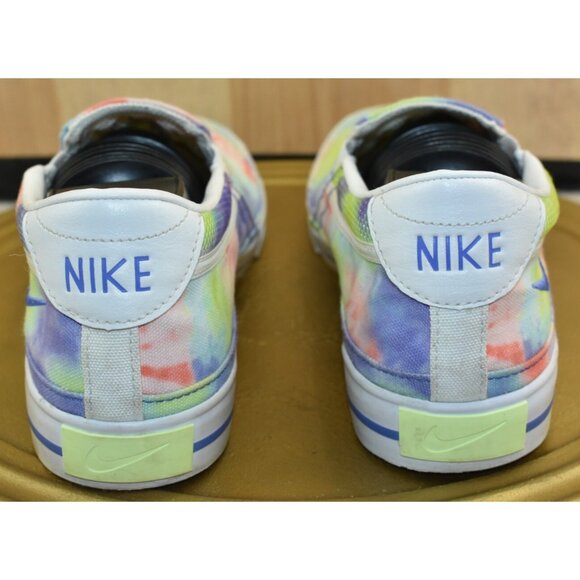 Nike Court Legacy Women's Shoes Size 8.5 Tie-Dye Print Slip On Walking Sneakers - Picture 4 of 10